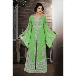 Ethnic Clothing Green Dubai Arab Morocco Kaftan Abaya Women's Dress European And American Fashion Trend