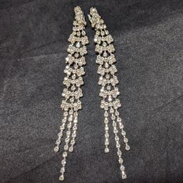 Stud Wedding Bride Women Without Ear Holes Drop Clasp Earrings 230714