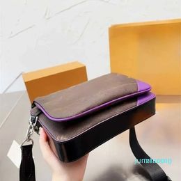 2023-Designer Bags Men and women 3-piece Trio Messenger Bag Handbag Envelope bags Tote Fashion Black presbyopia Crossbody