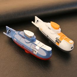 Electric/RC Boats Mini RC Submarine Remote Control Boat Waterproof Diving Toy High Quality Gift for Kids Boys and Girls Year Gift 230713