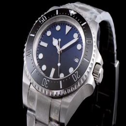 ST9 D-Blue Dial Men Watch Sea-Dweller Ceramic Bezel 44MM Sapphire Automatic Mechanical Diver Mens Watches Wristwatches2098