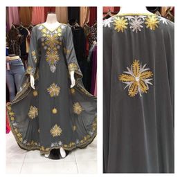 Ethnic Clothing Women's Kaftans Farasha Abaya Dress Dubai Morocco Long European And American Fashion Trend