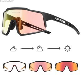 Sunglasses KAPVOE red Photochromism bicycle glasses Men's MTB bicycle sunglasses Women's Racing bicycle glasses UV400 outdoor bicycle sunglasses Z230726