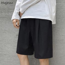 Raincoats Men Casual Shorts Soft Drawstring Male Summer Breathable Running Kneelength Trousers Oversize Solid Baggy Pocketpants Hombre