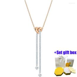 Chains Fashionable And Charm High Quality Necklace With Original Engraved Woman Fashion Jewelry Gift Party