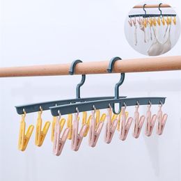 Hangers Hat Hanger Thickened Sturdy Baseball Organiser With 8 Clips 360 Degree Rotating Multi-functional Storage