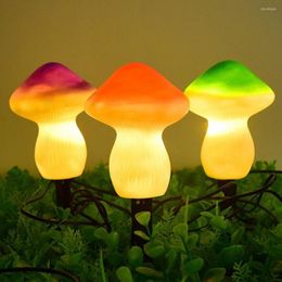 Landscape Light Sharp Stake Solar Floor Lamp Energy Saving Holiday Decor Mushroom Outdoor