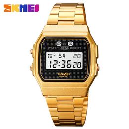 SKMEI 1952 Fashion 5Bar Waterproof Digital Wristwatch military Chronograph Date Week For Men Alarm Clock reloj hombre Sport Wat