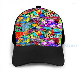 Ball Caps Fashion Mola De Panama Basketball Cap Men Women Graphic Print Black Unisex Adult Hat