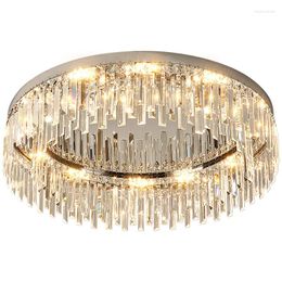 Ceiling Lights Modern Round Crystal LED Living Room Home Decoration Luxury Lamp Bedroom Dining Indoor Lighting Fixture