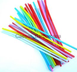 Drinking Straws 50pcsset Flexible Bendy Party Disposable Plastic Drinking Straws Assorted Colours Drinking Straws Straw Bar Accessories x0714