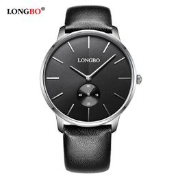 LONGBO Luxury Quartz Watch Casual Fashion Leather Strap Watches Men Women Couple Watch Sports Analogue Wristwatch Gift 80286331x
