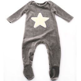 Family Matching Outfits Soft Girls Boy baby velour onesie rompers 0 12 month kids Star Pyjamas casual Winter Girl Clothes long Sleeves jumpsuits footies 230713