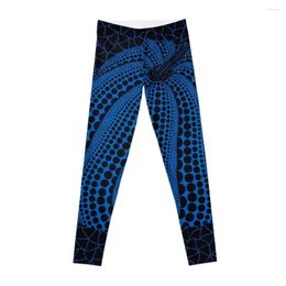 Active Pants Yayoi Kusama - Blue Pumpkin Leggings Gym Legging Womens Clothing Fitness Sports Women's Sportswear