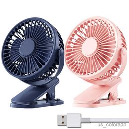 Electric Fans Ultra Quiet USB Clip-on Fan Mini Mute Portable Clip Fan 720 Degree Rotatable Strong Wind Desktop Cooling Fan Summer Air Cooler R230714