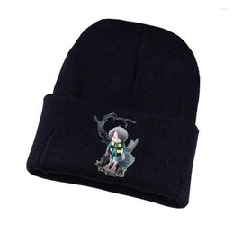Ball Caps Anime GeGeGe No Kitaro Knitted Hat Cosplay Unisex Print Adult Casual Cotton Teenagers Winter Cap