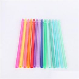 Drinking Straws Reusable Pp Plastic St 9.45 Inches Bpa And Eco Friendly Colorf Colors Amazon Supports Custom Package 145 K2 Drop Del Dhfjg