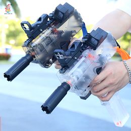 Gioco con la sabbia Divertimento con l'acqua UZI Pistola ad acqua elettrica Giocattolo Piscina Giochi con acqua Giocattoli per adulti Giochi all'aperto Giocattoli con pistola ad acqua ad alta pressione per bambini Giocattolo estivo 230714