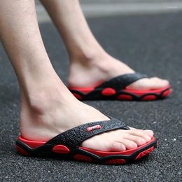 Slippers 2023 Men's Flip Flops Summer Non-slip Massage Fashion Man Casual High Quality Soft Beach Shoes Flat Slipper