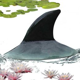 Garden Decorations Shark Fin Resin Sculpture For Pond Shark Shape Pond Statues Landscape Decoration For Patio Indoor Outdoor Backyard Garden L230715