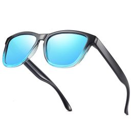 Sunglasses Polarised Sunglasses for Men Women Classic Square Fashion Driving Sun Glasses Mirror Lens Eyeglasses Blue Shades 230714