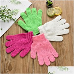 Bath Brushes Sponges Scrubbers Skin Shower Wash Cloth Scrubber Back Scrub Exfoliating Body Mas Sponge Gloves Moisturizing Spa 372 Dhmix