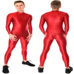 Red Lycra Spandex Catsuit Costume Unisex Yoga Costumes Sexy Women Men Body Suit No Head Hand Foot Halloween Party Fancy Dress Cosp2541