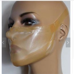 100% Transparent Latex Hood Mask Halloween hood mask Rubber mask Costumes props338Z