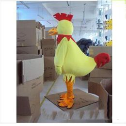 2019 High quality Big Proud yellow chicken Fancy Dress Cartoon Adult Animal Mascot Costume 272B