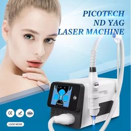 Pico Laser Picosecond Machine Acne Treatment Tattoo Removal Skin Tightening Q-Switch Nd Yag Freckle Pigmentation Therapy with 4 Tips Face Lifting machine