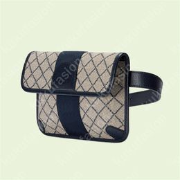 Mens Designer Waist Bag Silver Buckle Woman Luxury Fanny Pack Fashion Belt Bag Ophidia Cowhide Genuine Leather Chest Bags