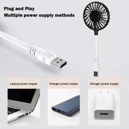 Electric Fans Mini Handheld Fan Portable Adjustment Desk Fan USB Power Silent Table Small Fan Laptop Power Bank Cooling Fan Air Cooler Fans