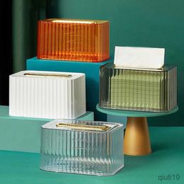 Tissue Boxes Napkins Household Tissue Box Transparent Desktop Tissue Box Pumping Paper Storage Box Living Room Dining Room Coffee Table Decoration R230715