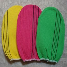 Scrubbers Whole- 3 pcs lot italy towel korea glove viscose mitt body scrub kessa exfoliating tan normal Factory ex213H