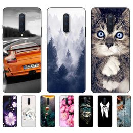 For OnePlus 8 Case Pro 8T Silicon Phone Back Cover One Plus T 8Pro 5G Black Tpu Case