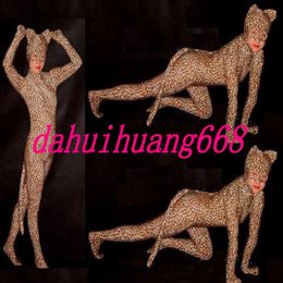 Sexy Leopard Body Suit Costumes New Multicolour Lycra Spandex Leopard Suit Catsuit Costumes Unisex Fancy Dress Party Cosplay Costu273u