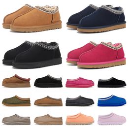 Stivali da donna Designer Tasman Pantofole Ciabatte in pelliccia di castagno Pelle di pecora Tazz Mules Uomo Ultra Mini Platform Slip-on Scarpe in pelle scamosciata Comfort superiore Autunno Inverno taglia 35-42