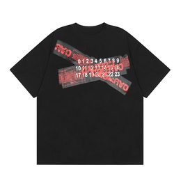 Designer-T-Shirt, lässiges MMS-T-Shirt mit Monogramm-Aufdruck, kurzärmliges Oberteil zum Verkauf, luxuriöse Herren-Hip-Hop-Kleidung, asiatische Größe 15