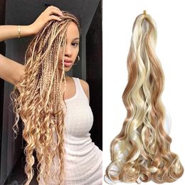 french curly braiding hair 22 inch Bouncy Culy Braiding Hair 75g/pack LS04