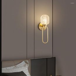 Wall Lamps TEMAR Modern Brass Lamp LED Indoor Sconce Lighting Simple And Chic Creative Decor For Home Bedroom Bedside