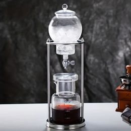 1pc Glass Cold Brew Coffee Pot, Iced Drip Coffee Pot, Hand Brew Coffee-Pot, Coffee Pot Set With Stand