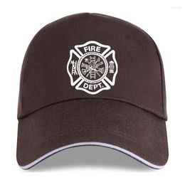 Ball Caps 2023 Man Fashion Round Collar FIREFIGHTER FIRE DEPARTMENT RESCUE GRAPHIC WHITE Printed T S
