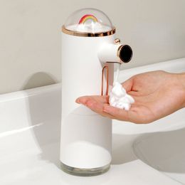 Liquid Soap Dispenser Automatic Induction Hand Washing Liquid Foam Machine Charging Press Free Intelligent Kitchen Disinfection Foam Soap Machine 230714