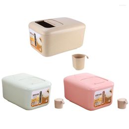 Storage Bottles Utility Flour Rice Container Insect Proof Anti Dust Sealed Organiser With Lid Drop