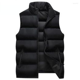 Men's Vests 2023 Vest Jackets Autumn Warm Sleeveless Male Winter Casual Waistcoat Plus Size Brand Clothing Y24