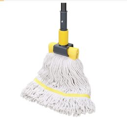 Mops Commercial Mop Heavy Duty Industrial Mop with Long Handle 60" Looped-End String Wet Cotton Mops for Floor Cleaning Home Kitchen 230715