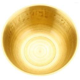 Bowls Mixing Bowl Creative Copper Furnishing Articles Rice Smooth Temple Worship Small God Sacrificial Tablescape Decor