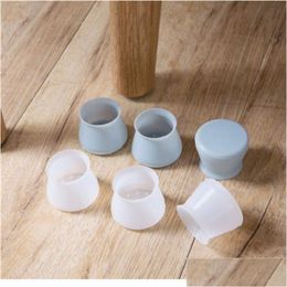 Party Favor Table Chair Leg Mat Sile Non-Slip Tables Chairs Caps Foot Protection Bottom Er Pads Wood Floor Protectors Delivery In 17 Dhcrw