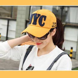 Ball Caps Embroidery NYC Baseball Hats Washed Cotton Cap For Men Women Gorras Snapback Casquette Dad Hat Hombre