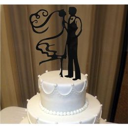 Acrylic The Bride& Groom Funny Wedding Cake Decorations Personalized Decorating Topper Oh011 94Jt5298L